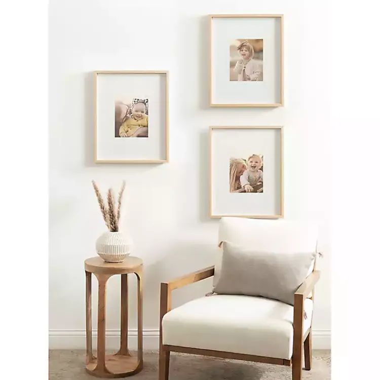 Kirklands Home Gallery Wall Frames|Natural Gibson 3-pc. Gallery Wall Frame Set