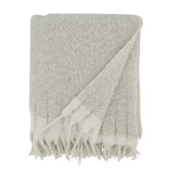 Hot Natural Herringbone Faux Mohair Throw Blankets & Throws
