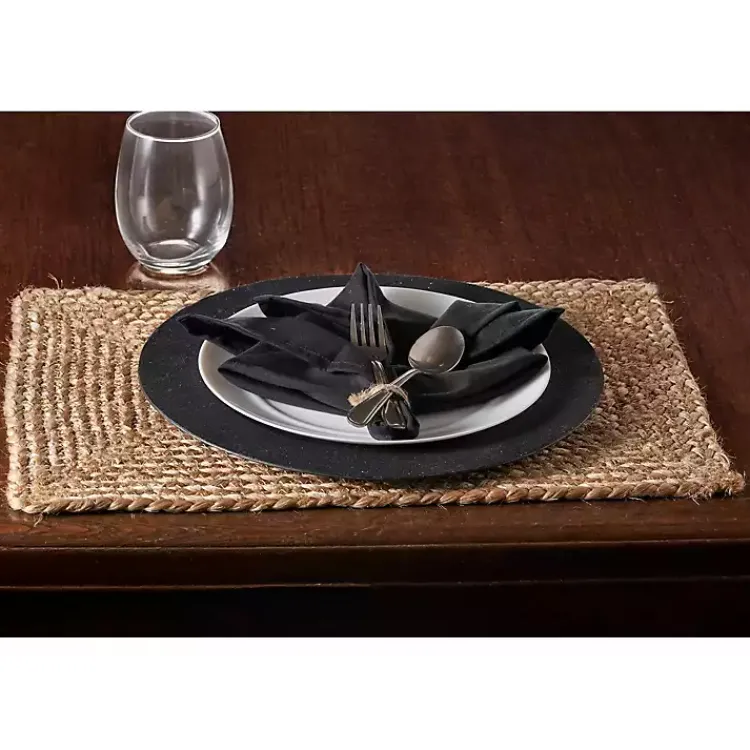 Kirklands Home Table Linens|Natural Jute Braided Placemats, Set of 4 Tan