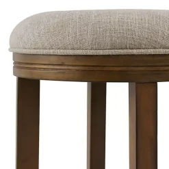 Kirklands Home Bar Stools & Counter Height Stools|Natural Linen and Wood Bar Stool Tan