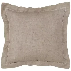 Sale Natural Linen Down Hemstitched Pillow, 18 in. Pillows