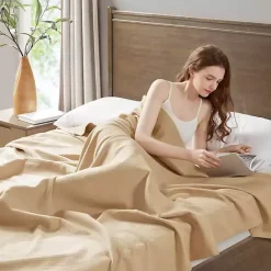 Natural Liquid Cotton Full/Queen Blanket Blankets & Throws