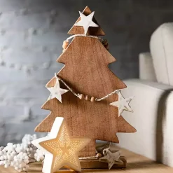 Outlet Natural Mango Wood 2-pc. Tree Figurine Set, 16 in. Christmas Decorations