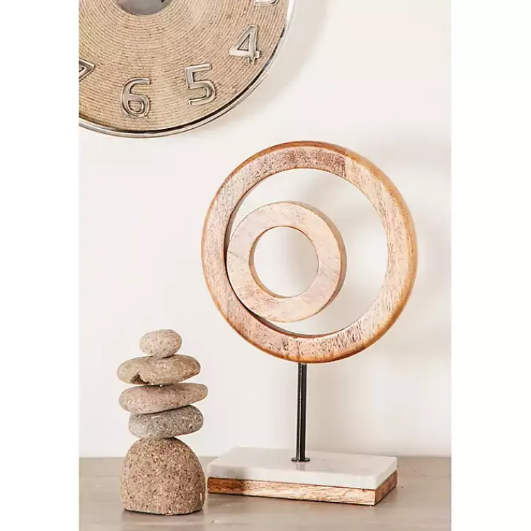 Sale Natural Mango Wood Rings Sculpture Statues & Figurines