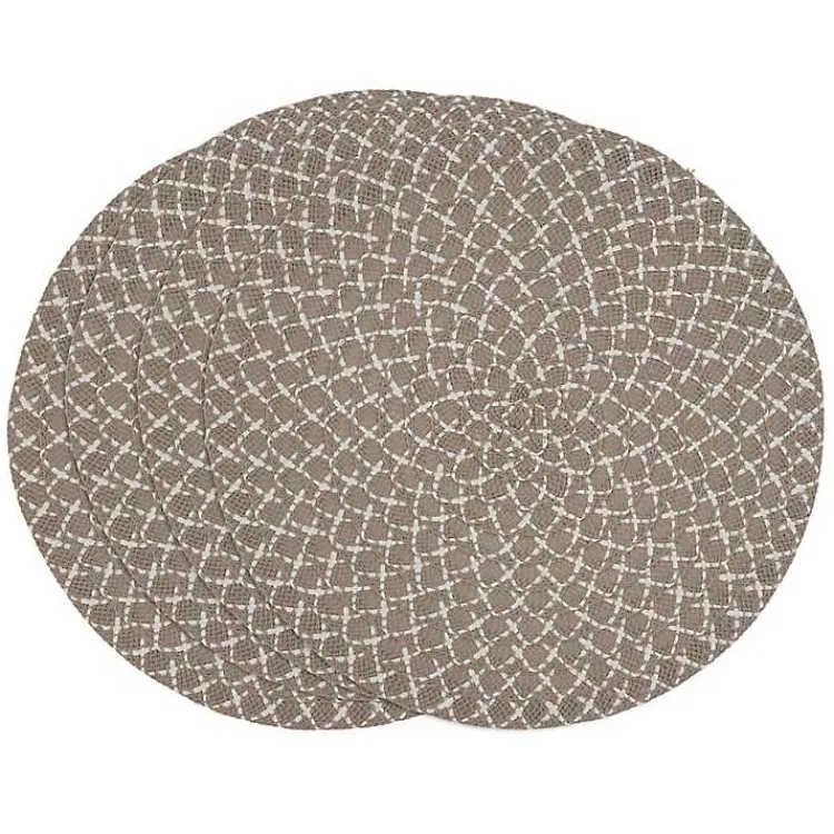 Kirklands Home Table Linens|Natural Paper Woven Placemats, Set of 4 Brown