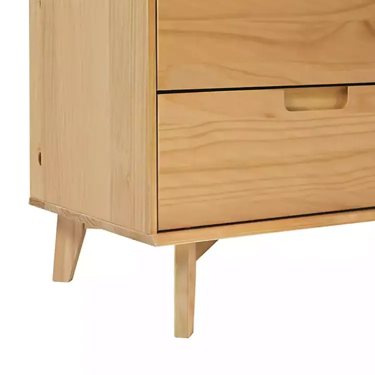 Kirklands Home Dressers & Chests|Natural Pine 6-Drawer Dresser Tan