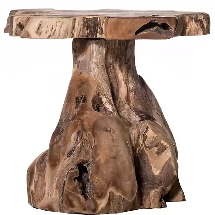 Kirklands Home Accent & End Tables|Natural Preserved Teak Wood Root Accent Table