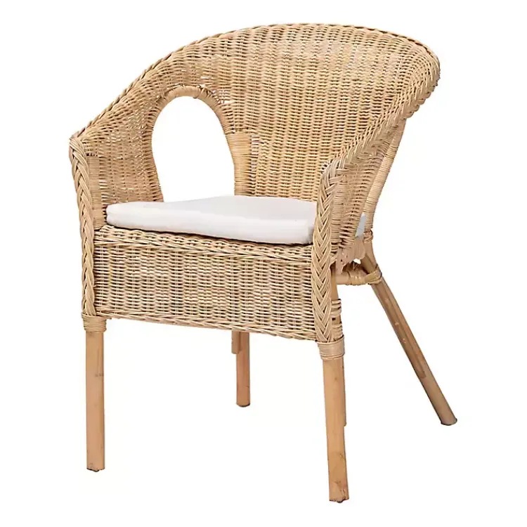 Kirklands Home Dining Chairs|Natural Rat Abbey Dining Chair Tan