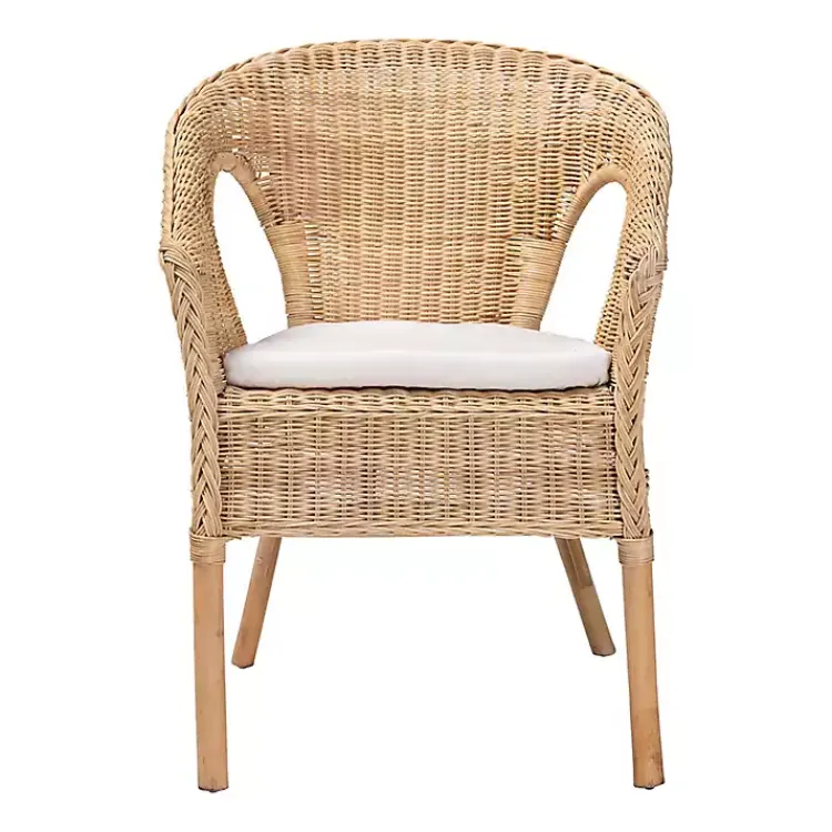 Kirklands Home Dining Chairs|Natural Rat Abbey Dining Chair Tan
