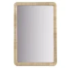 Kirklands Home Decorative Mirrors|Natural Rattan Frame Rectangle Wall Mirror