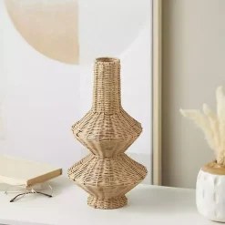 Discount Natural Rattan Hourglass Vase Vases
