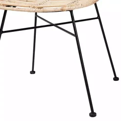 Kirklands Home Dining Chairs|Natural Rat Manhat Dining Chairs, Set of 2 Tan