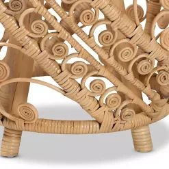 Kirklands Home Accent & End Tables|Natural Rat Open Woven Accent Table Tan