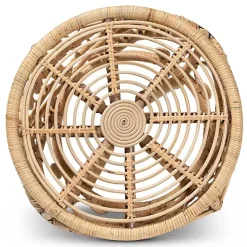 Kirklands Home Accent & End Tables|Natural Rat Open Woven Accent Table Tan