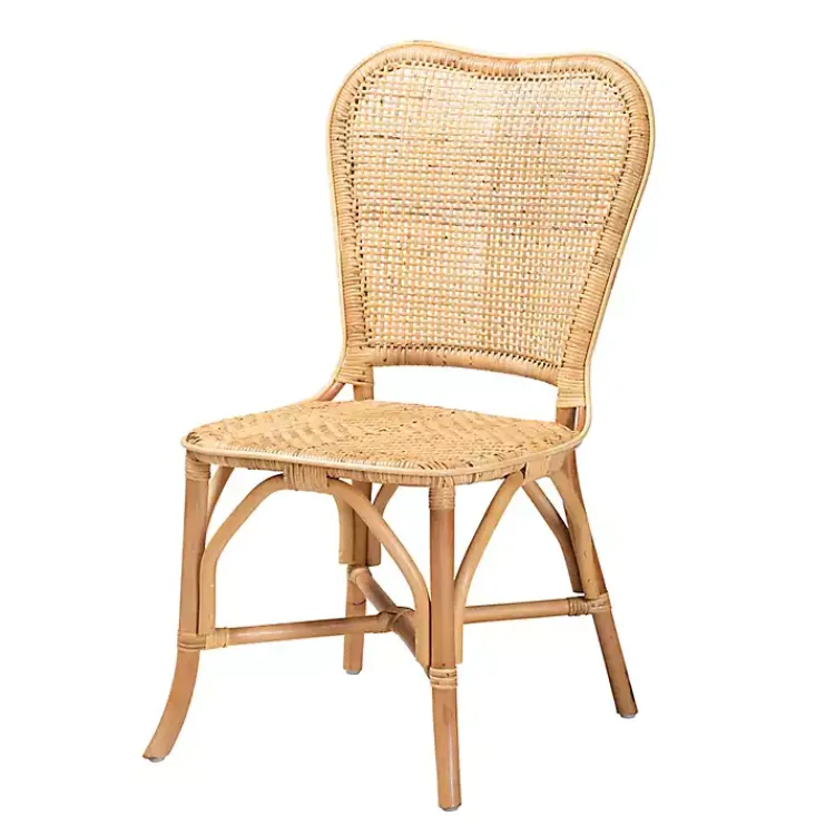 Kirklands Home Dining Chairs|Natural Rat Woven Irene Dining Chair Tan