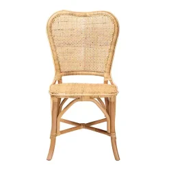 Kirklands Home Dining Chairs|Natural Rat Woven Irene Dining Chair Tan