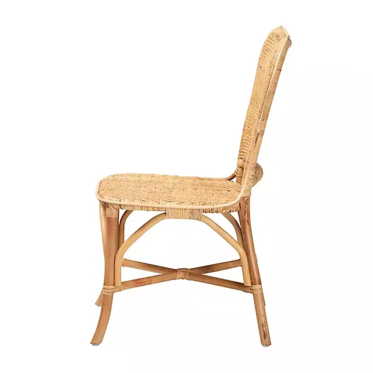 Kirklands Home Dining Chairs|Natural Rat Woven Irene Dining Chair Tan