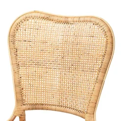 Kirklands Home Dining Chairs|Natural Rat Woven Irene Dining Chair Tan