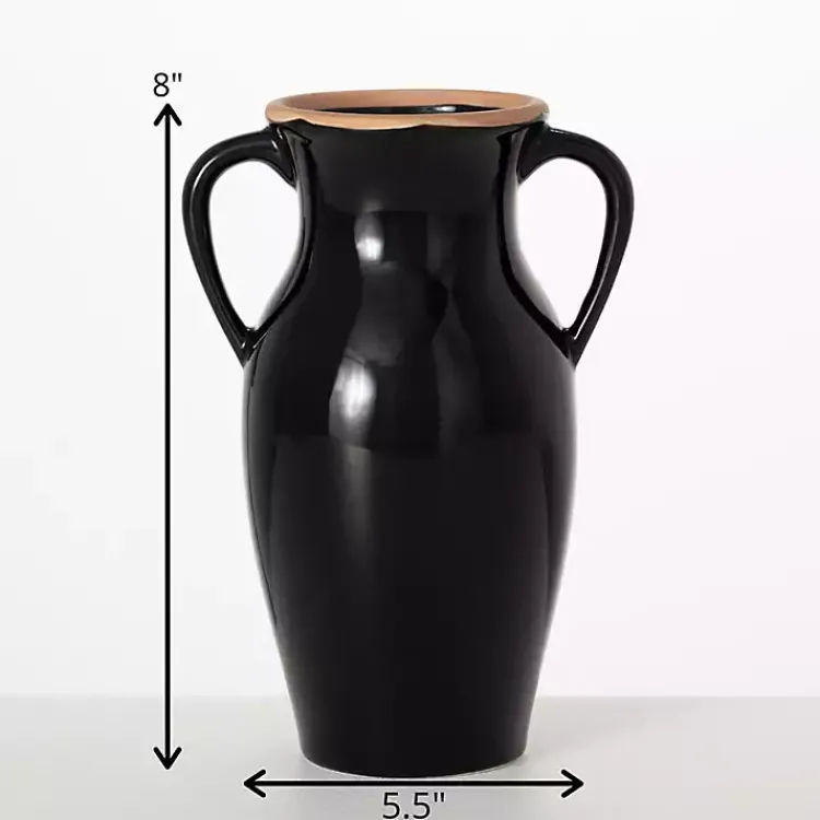 Natural Rimmed Onyx Urn Vase Vases