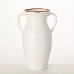 Online Natural Rimmed Urn Vase Vases