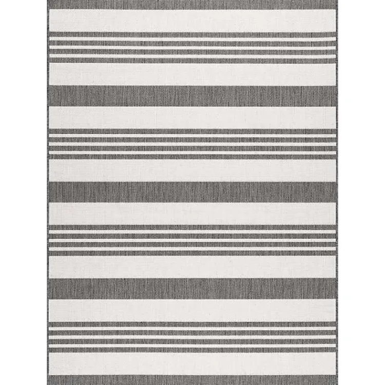 Kirklands Home Outdoor Rugs|Natural Robin Stripe Outdoor Area Rug, 6x9