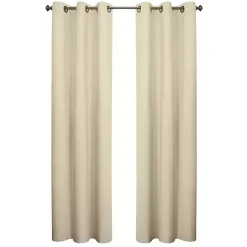 Kirklands Home Curtains & Drapes|Natural Room Darkening Curtain Panel Set, 63 in. Tan