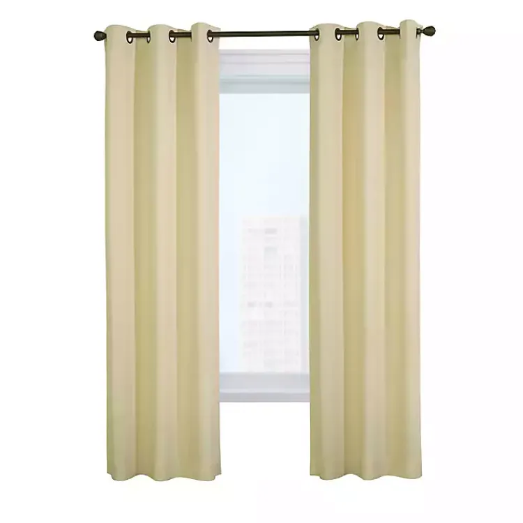 Kirklands Home Curtains & Drapes|Natural Room Darkening Curtain Panel Set, 72 in. Tan