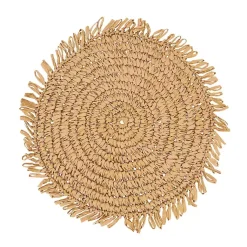 Kirklands Home Table Linens|Natural Rustic Raffia Placemats, Set of 4 Tan