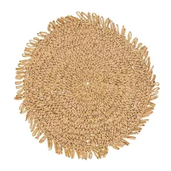 Kirklands Home Table Linens|Natural Rustic Raffia Placemats, Set of 4 Tan