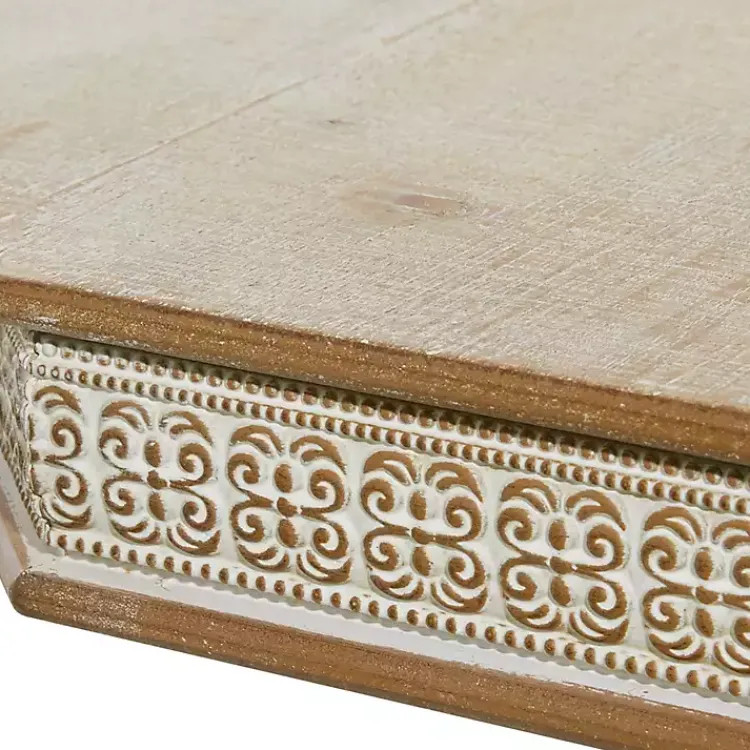 Kirklands Home Accent & End Tables|Natural Rustic Wood Octagon Accent Table