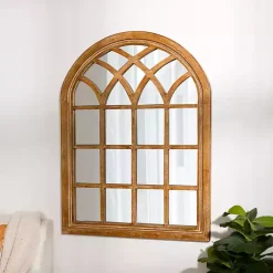 Kirklands Home Decorative Mirrors|Natural Sadie Arch Mirror Brown
