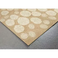 Kirklands Home Doormats|Natural Sand Dollar Outdoor Mat Tan