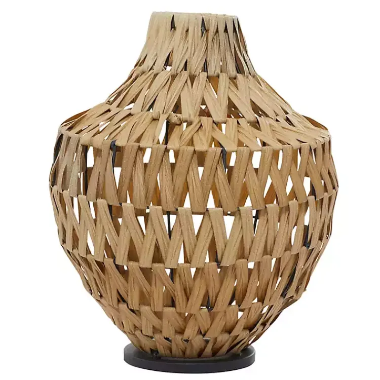 Outlet Natural Seagrass Tapered Neck Coastal Vase Vases