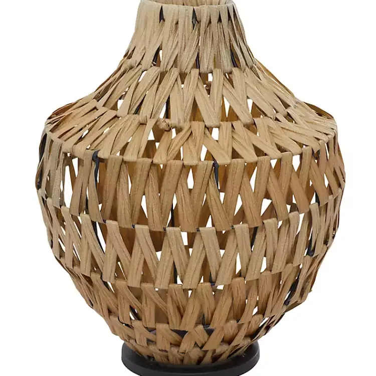 Outlet Natural Seagrass Tapered Neck Coastal Vase Vases