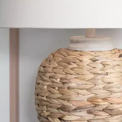 Kirklands Home Table Lamps|Natural Seagrass Woven Table Lamp Ivory
