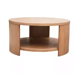 Kirklands Home Coffee Tables|Natural Skye Round Coffee Table Tan