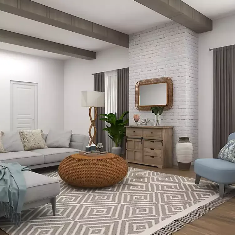 Natural Stone Two-Tone Coastal Vase Vases