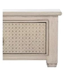 Kirklands Home Console Tables|Natural Textured 2-Drawer Console Table Tan