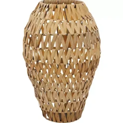 Clearance Natural Tone Faux Seagrass Coastal Vase Vases