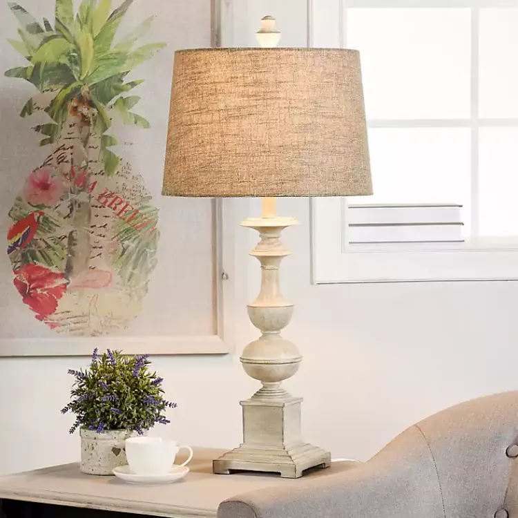 Kirklands Home Table Lamps|Natural Traditional Farmhouse Table Lamp Tan