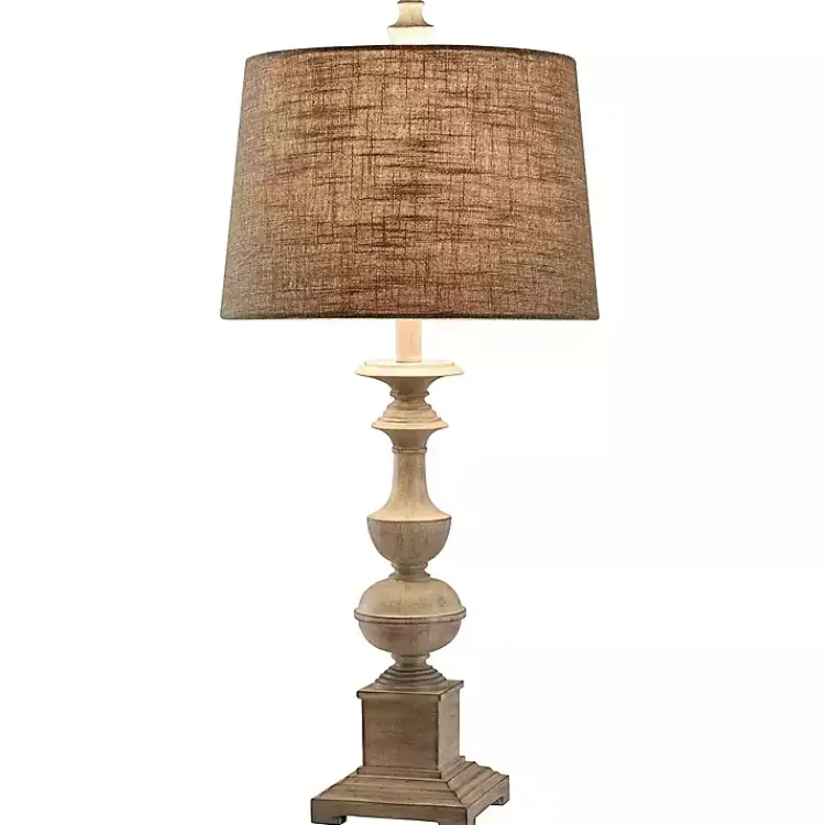 Kirklands Home Table Lamps|Natural Traditional Farmhouse Table Lamp Tan