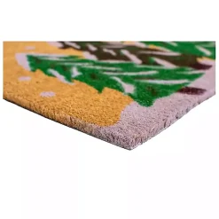 Natural Winter Wonderland Coir Doormat, 36 in. Outdoor Christmas Decorations