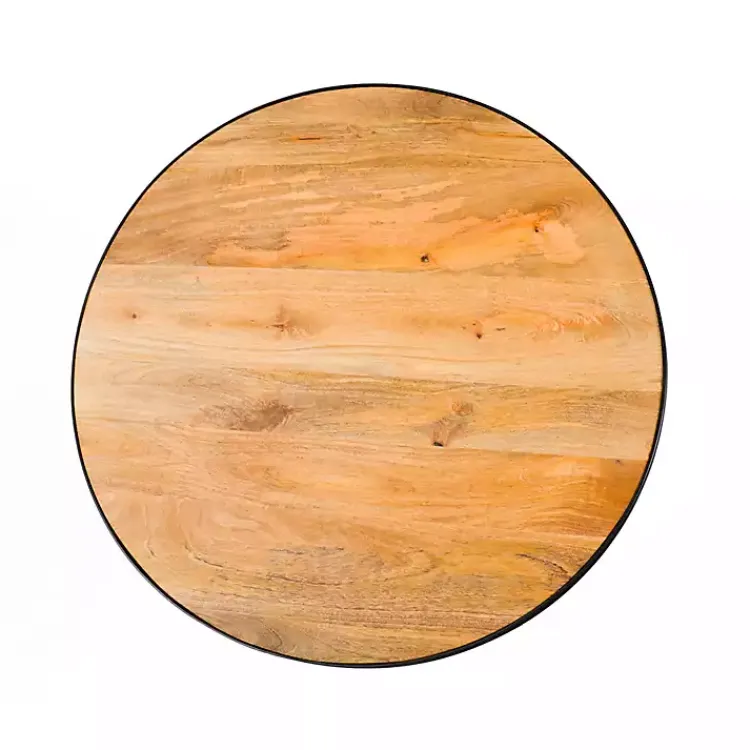 Kirklands Home Coffee Tables|Natural Wood & Metal 2-pc. Coffee Table Set Tan