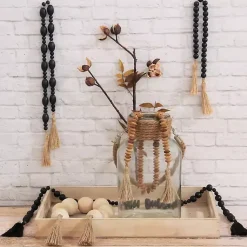Online Natural Wood Abacus Beads Garland Decorative Accents