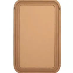 Kirklands Home Decorative Mirrors|Natural Wood and Rattan Alessa Wall Mirror