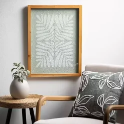 Kirklands Home Accent & End Tables|Natural Wood and Seagrass Accent Tables, Set of 2 Tan