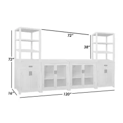 Kirklands Home Cabinets & Sideboards|Natural Wood Bookcase Modular Cabinet Tan