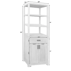 Kirklands Home Cabinets & Sideboards|Natural Wood Bookcase Modular Cabinet Tan