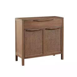 Kirklands Home Cabinets & Sideboards|Natural Wood 2-Door Cane Webbing Chest Tan