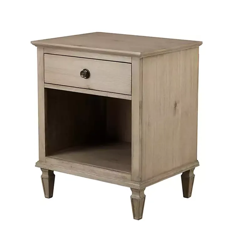 Kirklands Home Nightstands|Natural Wood 1-Drawer Nightstand